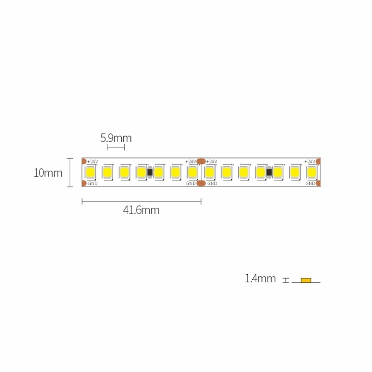 Led Strip Smd 2835 168 150Lm/W high quality